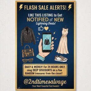 ✨ LIGHTNING DEAL ALERT! ✨ Like This Listing to Get Notified! Open to See Deal!!